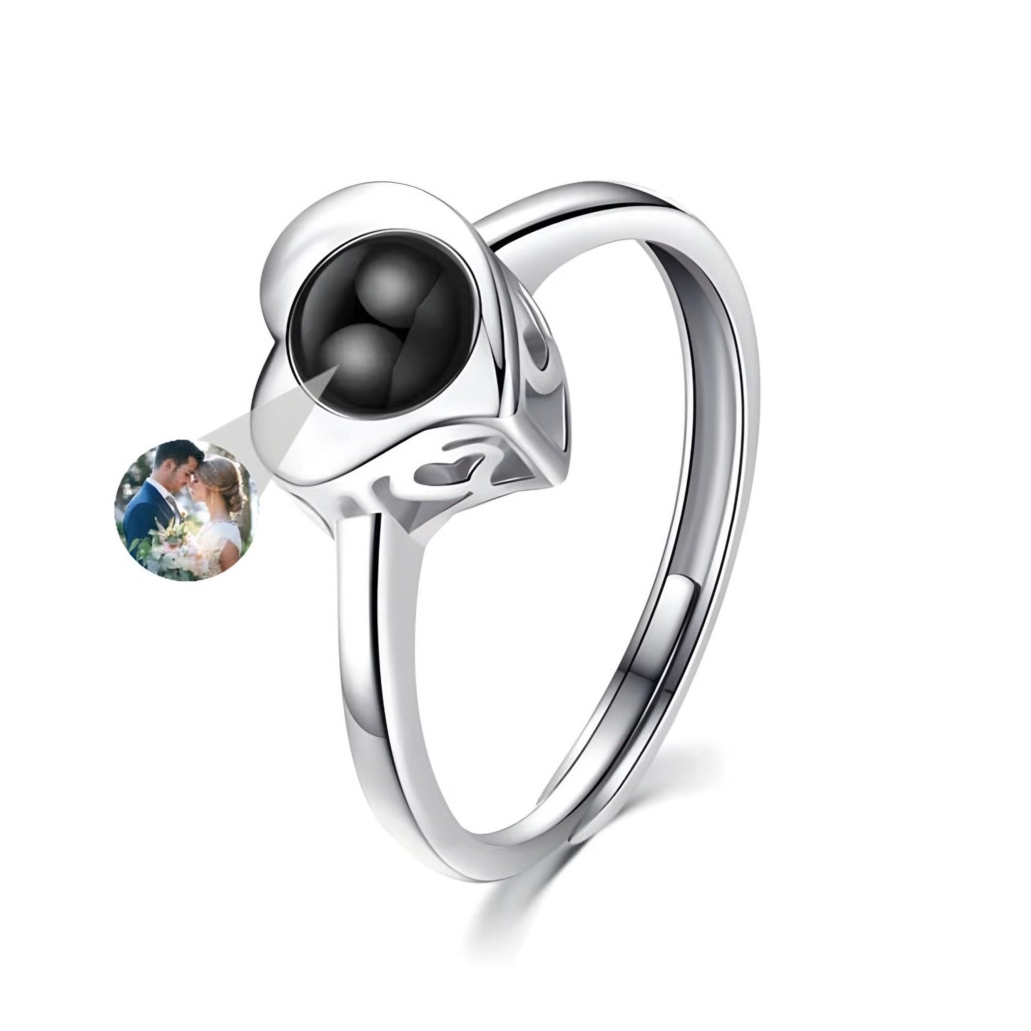 HORUS MOMENTS™ | Anello "Cuore Riflesso" con Microfoto - Default Title
