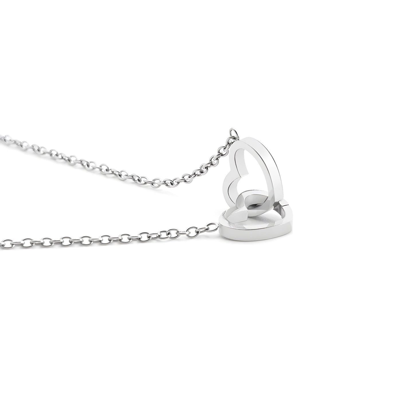 HORUS COFANETTO ROSA™ | Collana doppio cuore - Rosso / Oro 18K