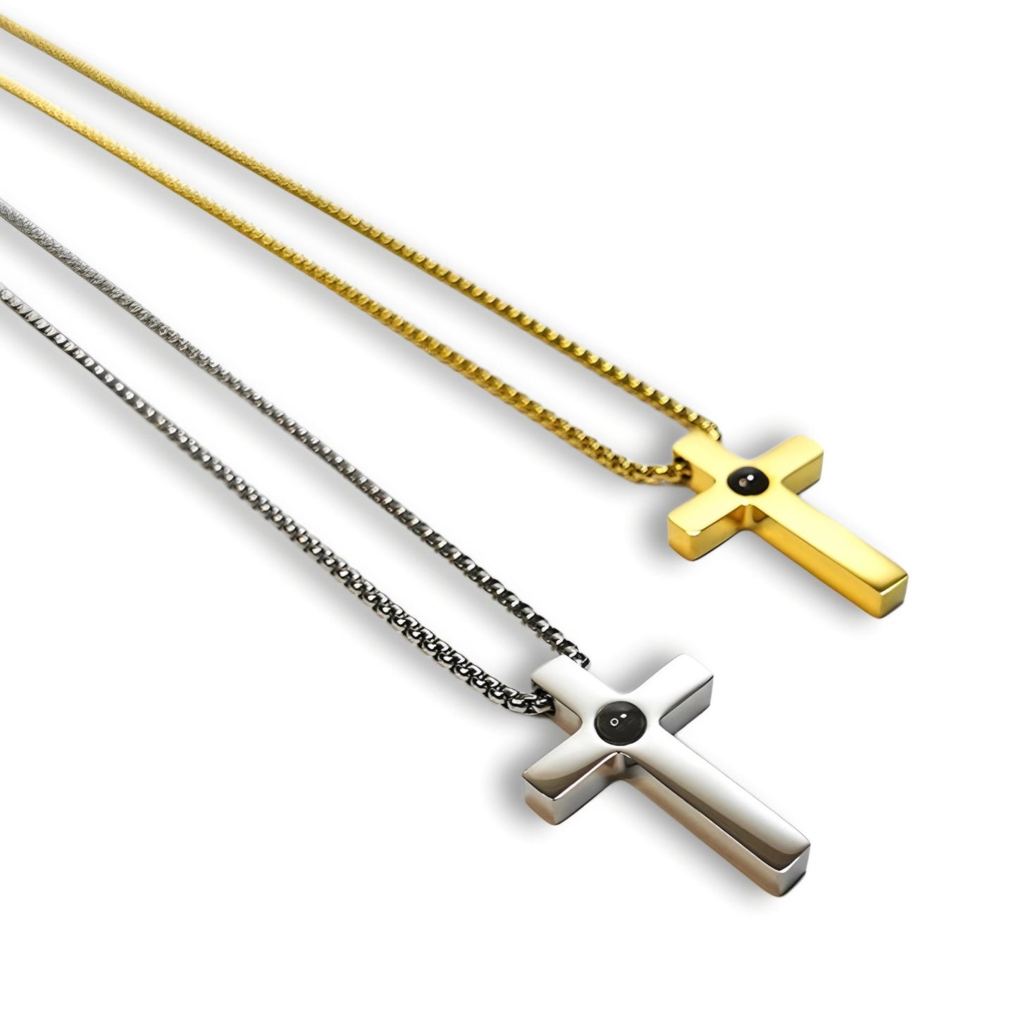 HORUS MOMENTS™ | Collana Croce con Microfoto