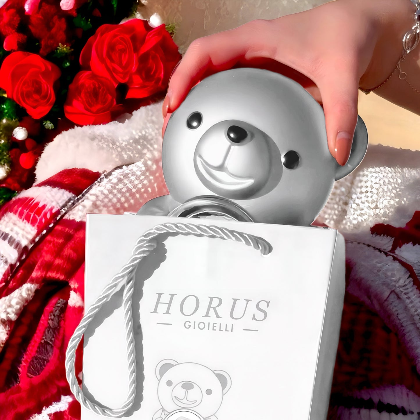 BOX ORSO ETERNO™ | Collana doppio cuore