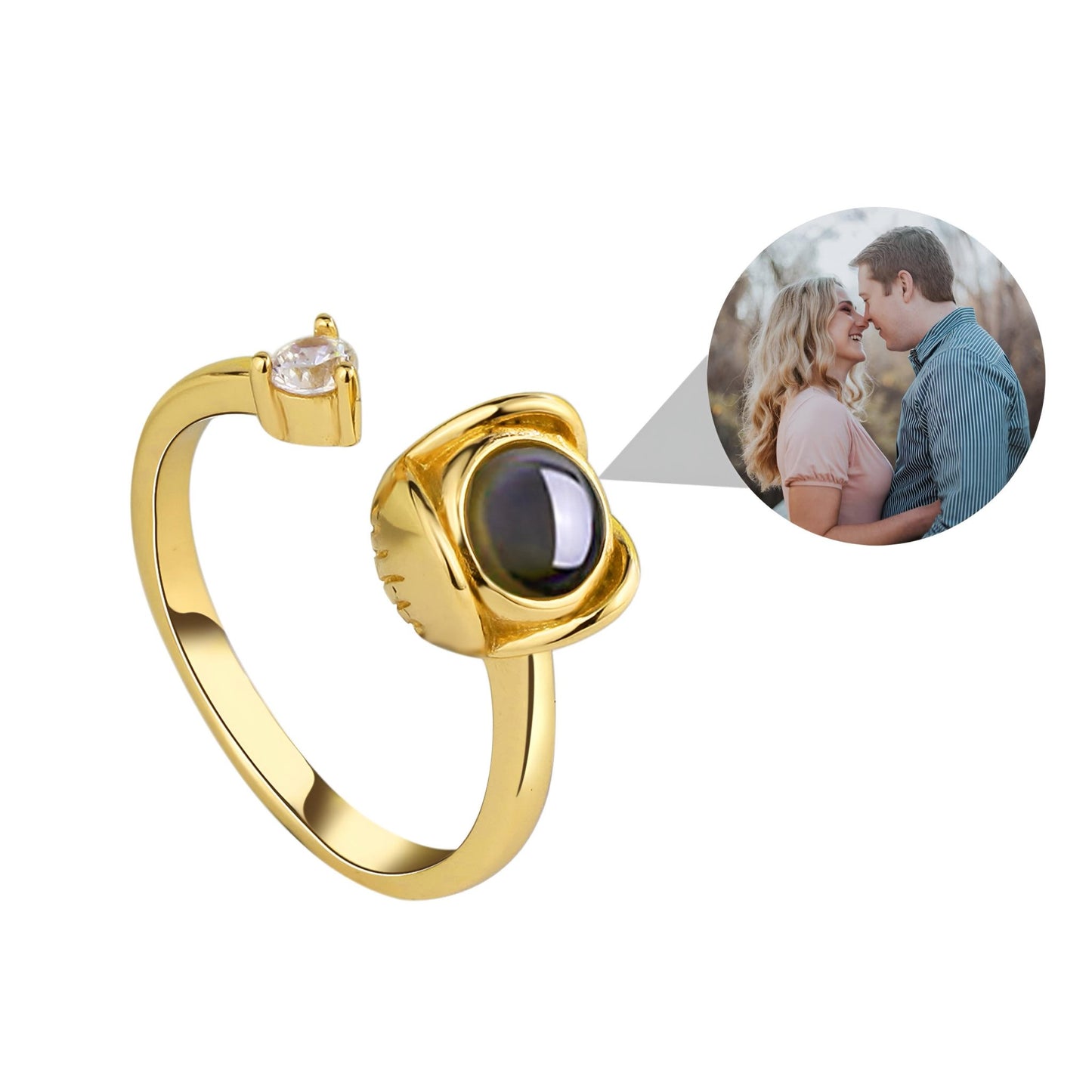 HORUS MOMENTS™ | Anello Riflesso con Microfoto - Argento