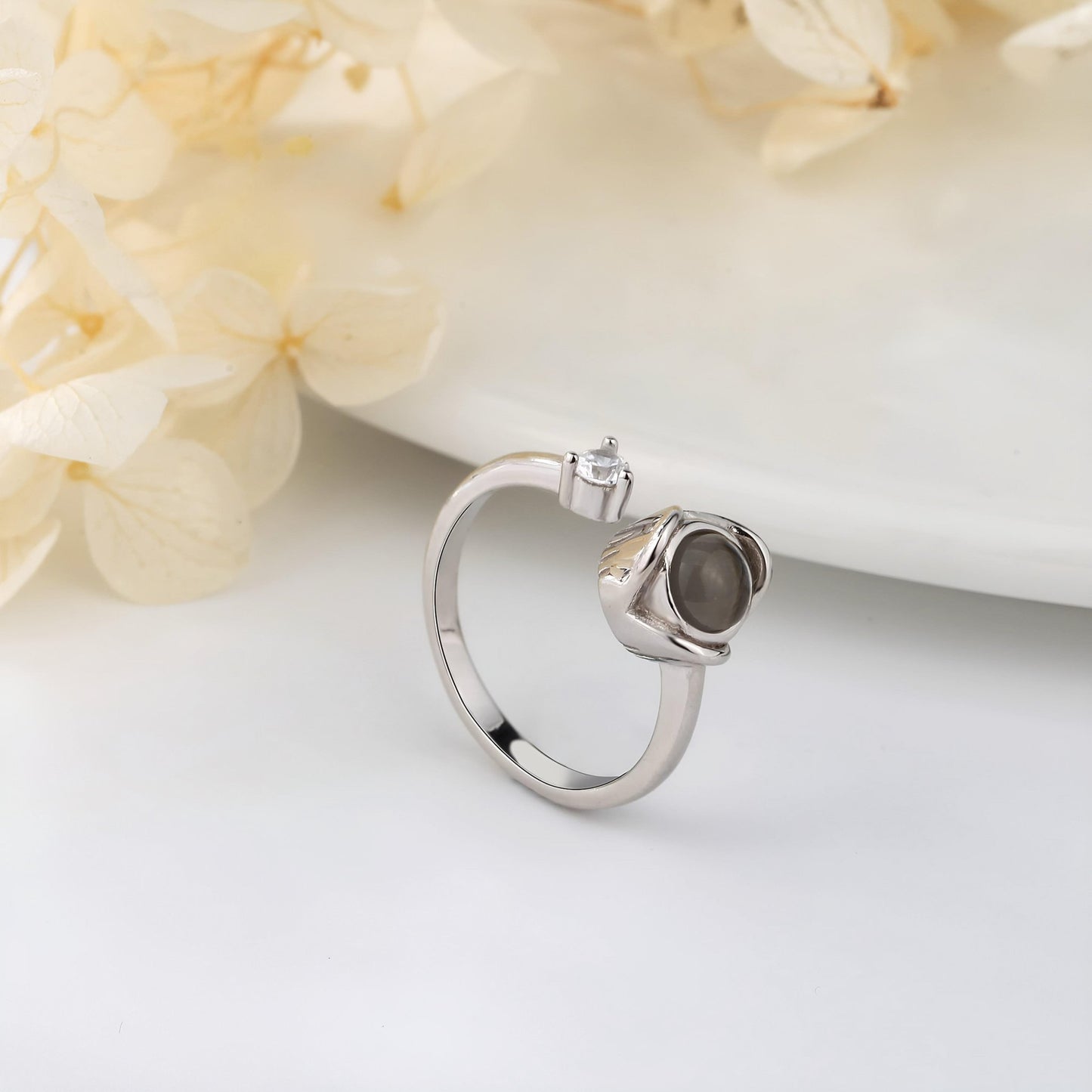 HORUS MOMENTS™ | Anello Riflesso con Microfoto - Argento