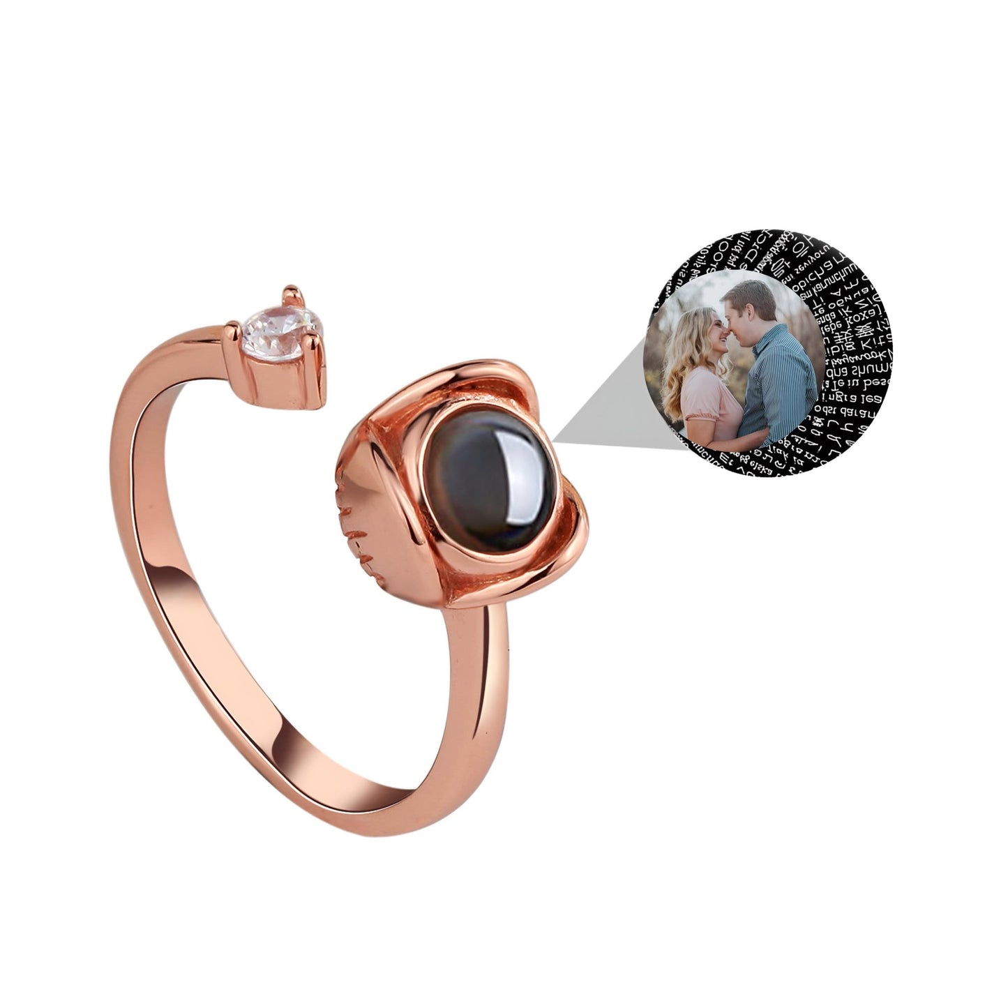 HORUS MOMENTS™ | Anello Riflesso con Microfoto - Argento