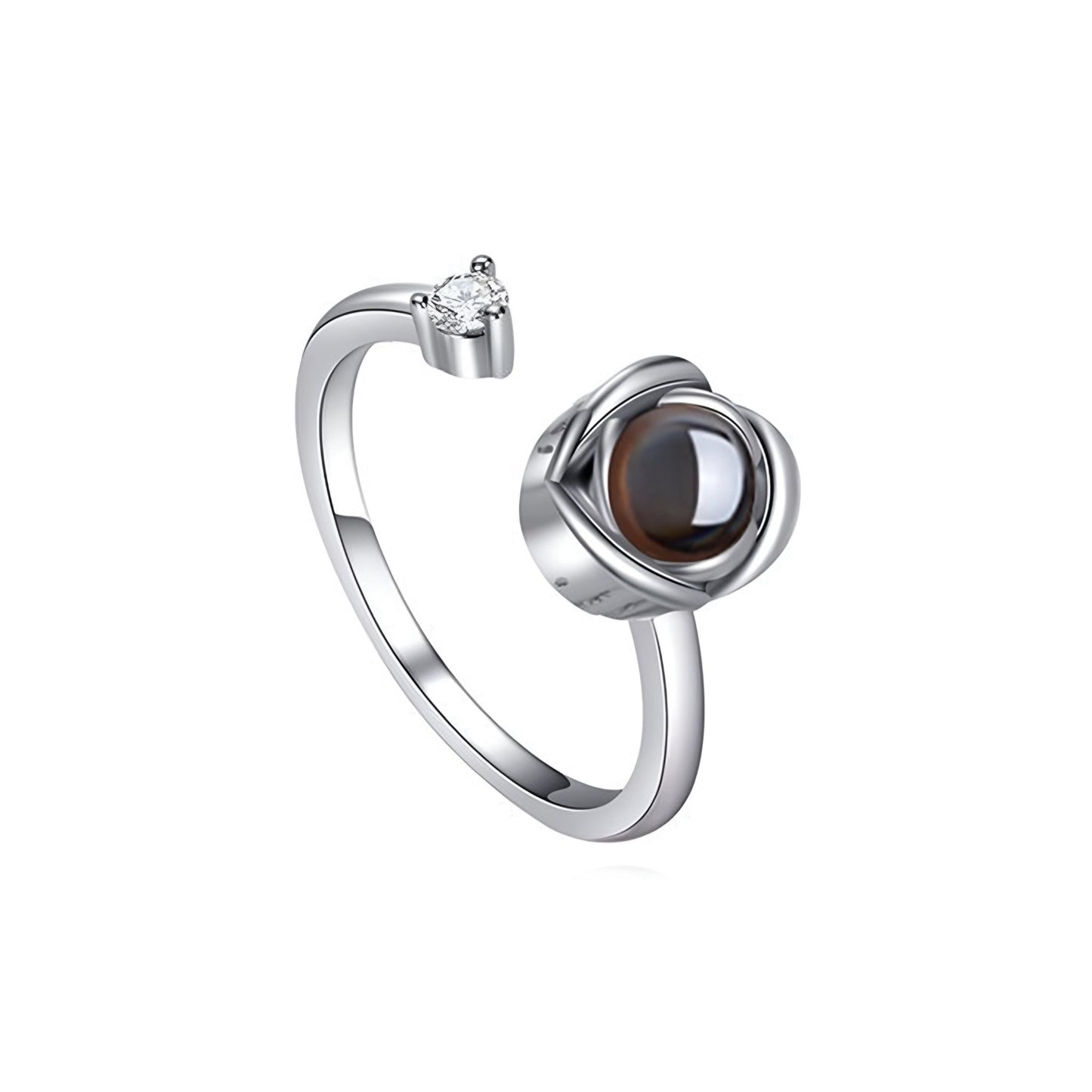 HORUS MOMENTS™ | Anello Riflesso con Microfoto - Argento
