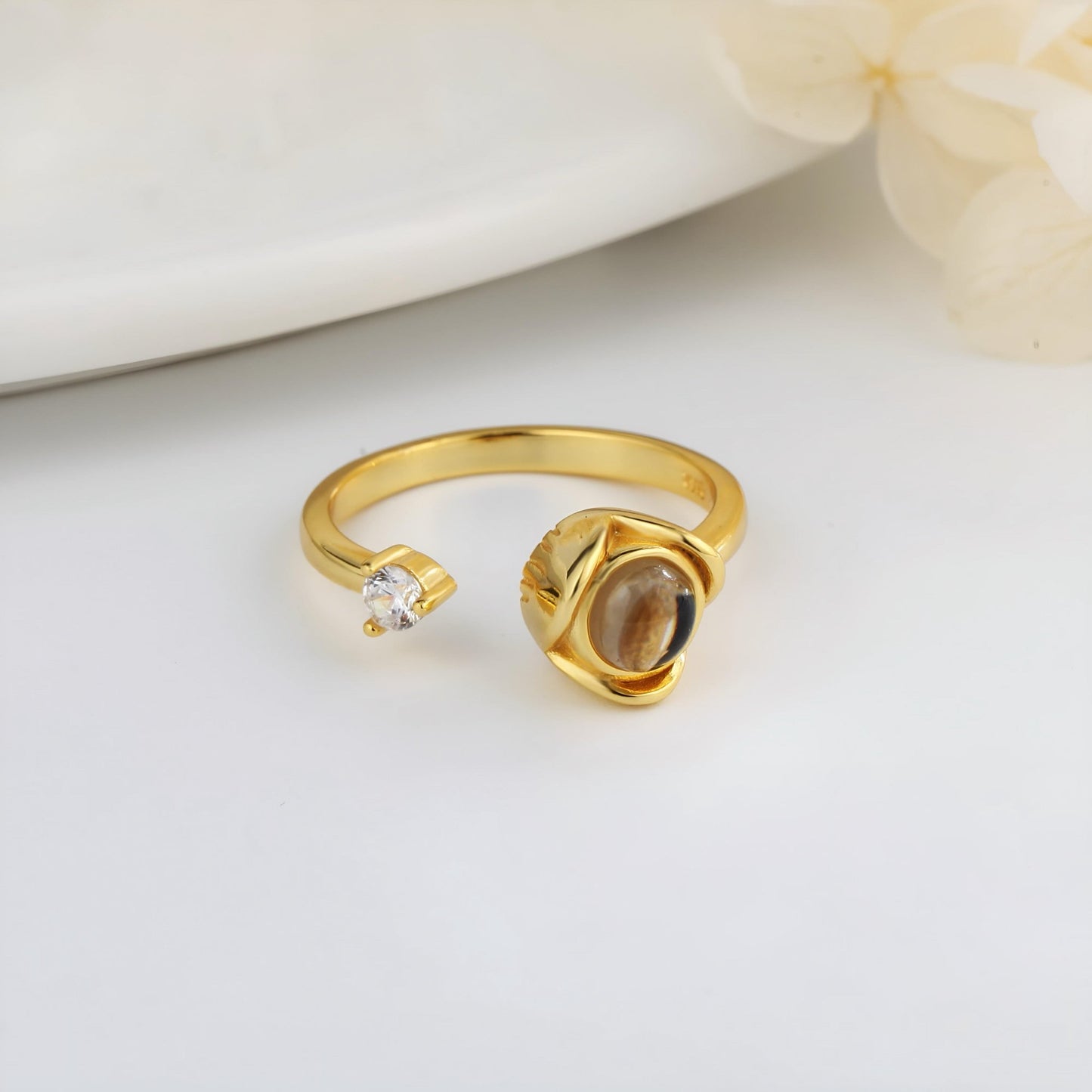 HORUS MOMENTS™ | Anello Riflesso con Microfoto - Argento