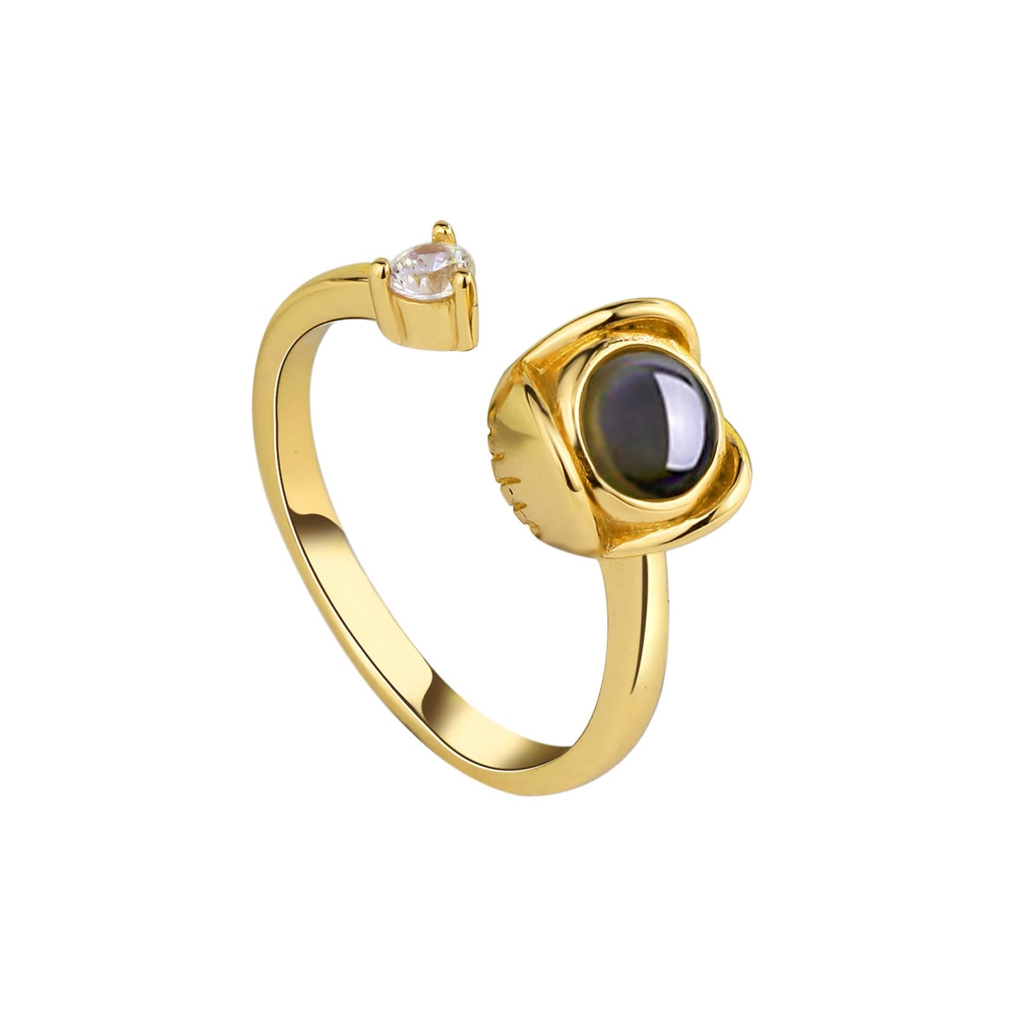HORUS MOMENTS™ | Anello Riflesso con Microfoto - Oro