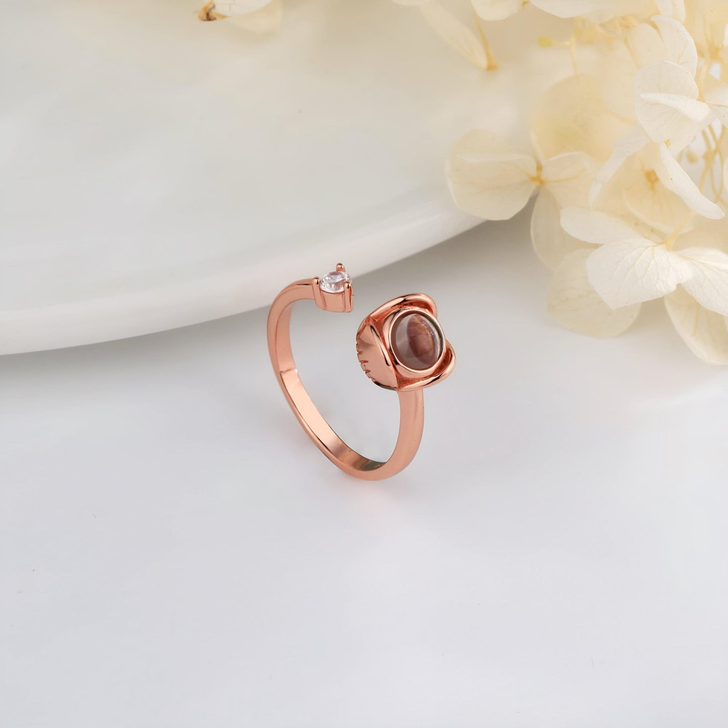HORUS MOMENTS™ | Anello Riflesso con Microfoto - Argento