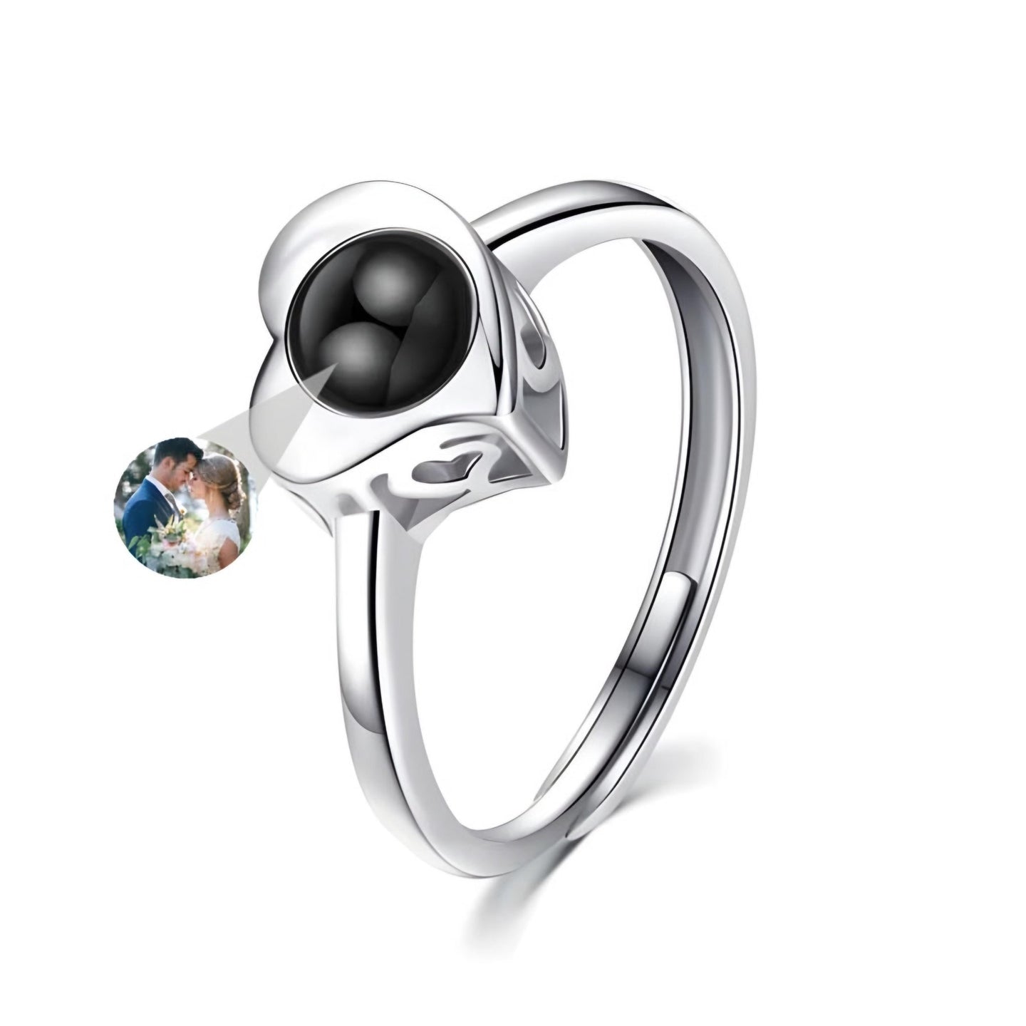 HORUS MOMENTS™ | Anello "Cuore Riflesso" con Microfoto - Default Title