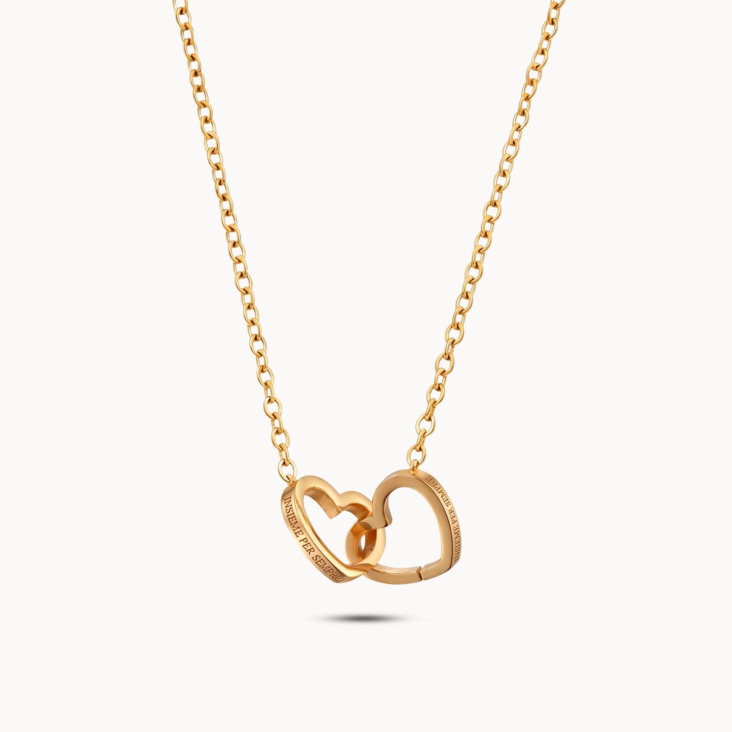 Collana cuori intrecciati