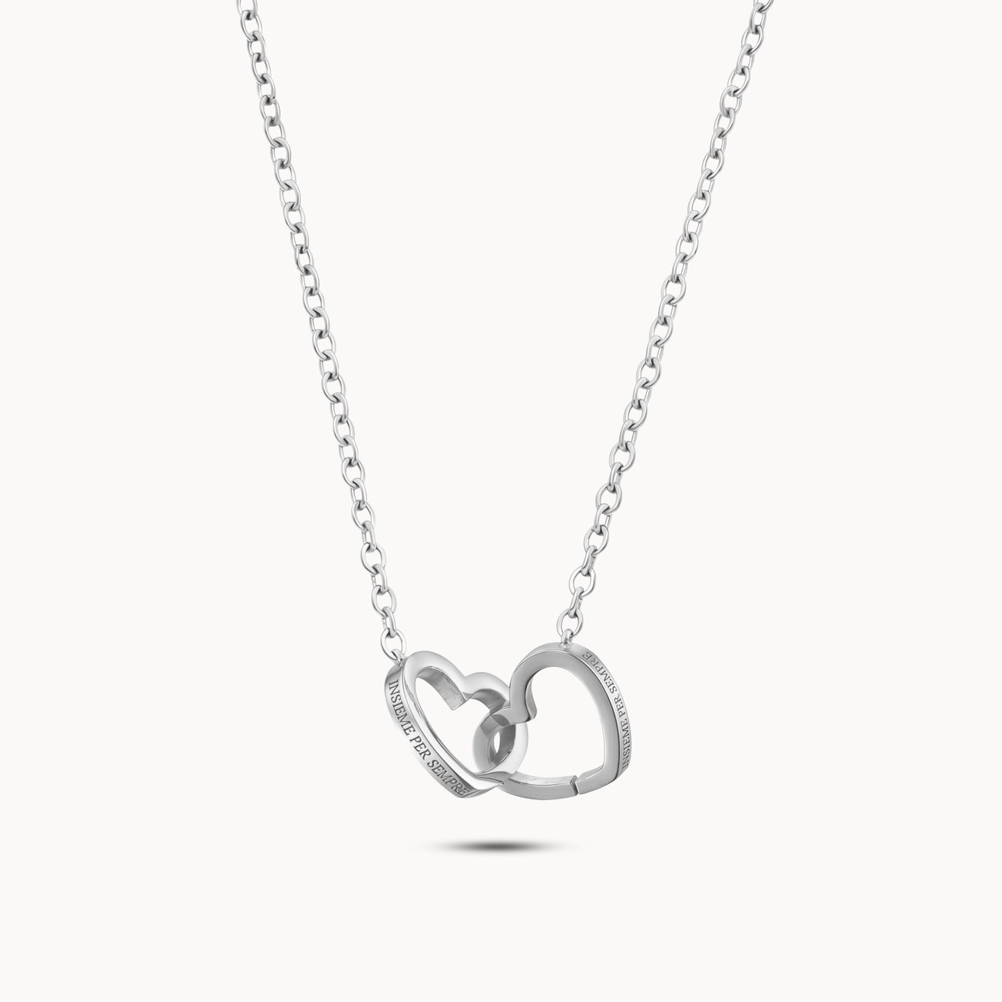 Collana cuori intrecciati