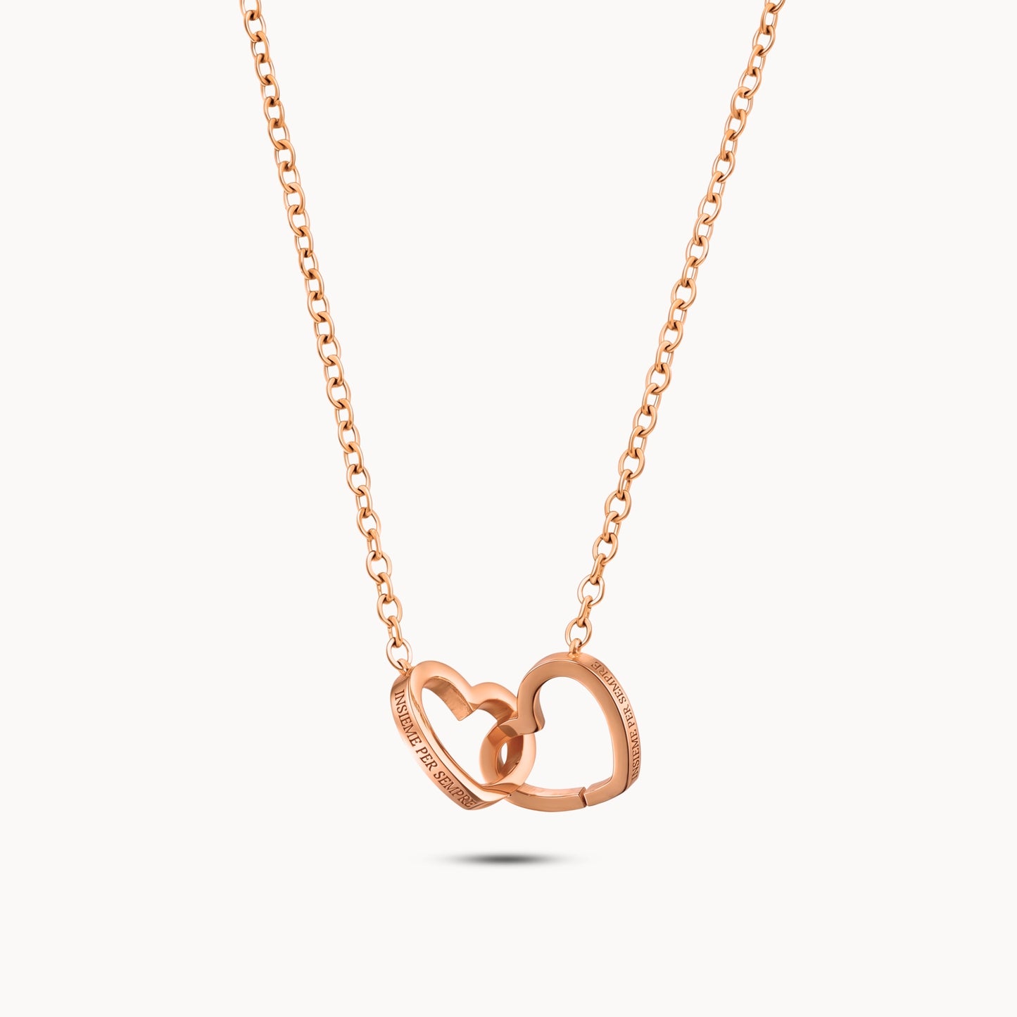 Collana cuori intrecciati