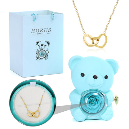 BOX ORSO ETERNO™ | Collana doppio cuore