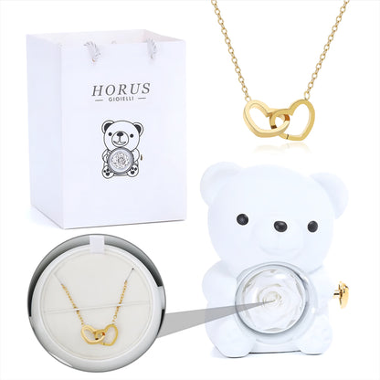 BOX ORSO ETERNO™ | Collana doppio cuore