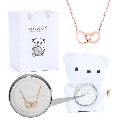BOX ORSO ETERNO™ | Collana doppio cuore
