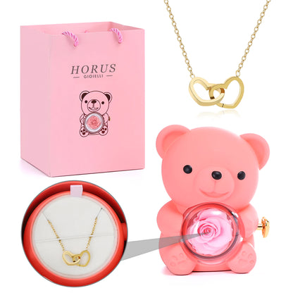 BOX ORSO ETERNO™ | Collana doppio cuore