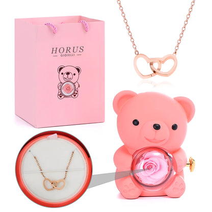 BOX ORSO ETERNO™ | Collana doppio cuore