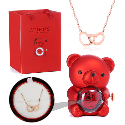 BOX ORSO ETERNO™ | Collana doppio cuore