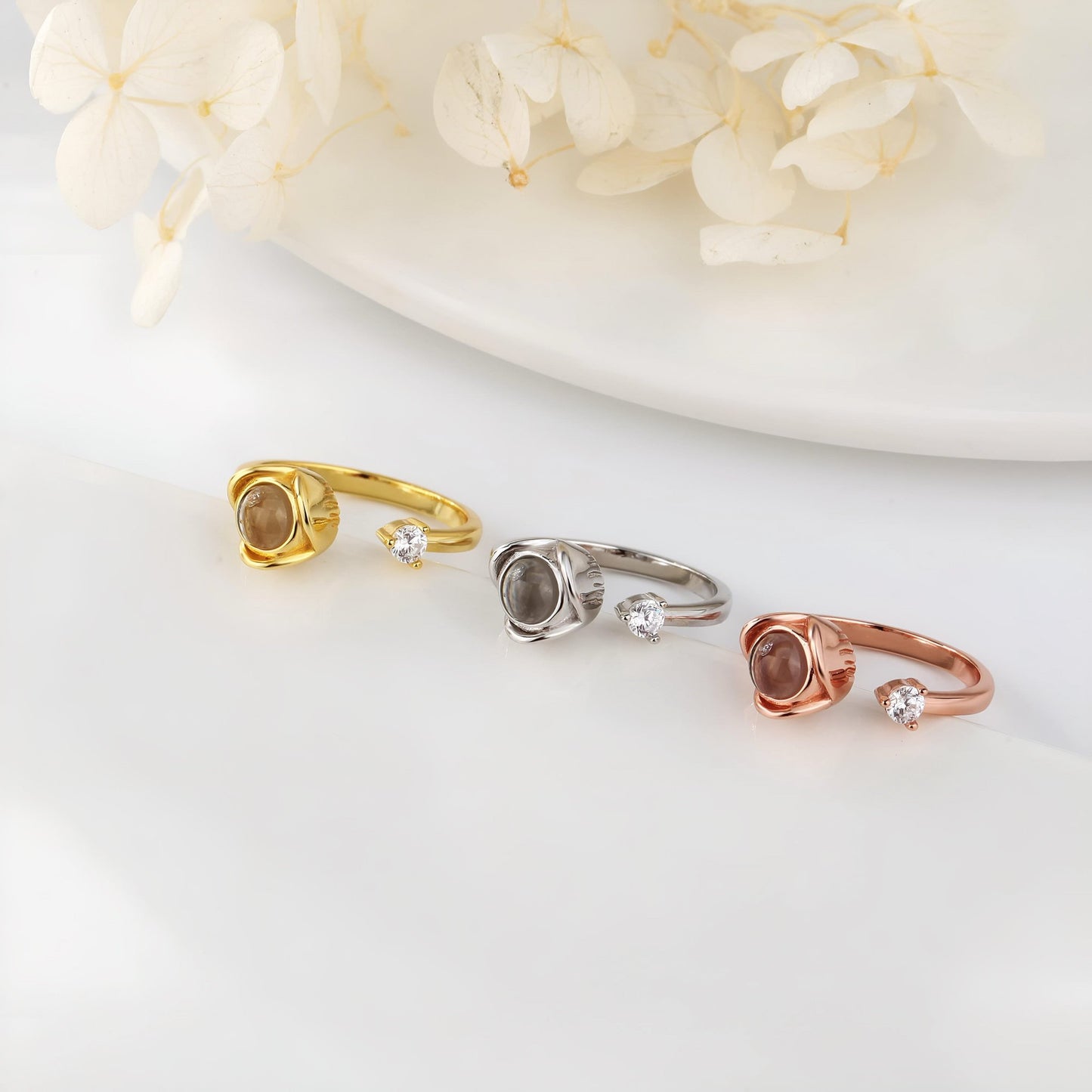 HORUS MOMENTS™ | Anello Riflesso con Microfoto - Argento