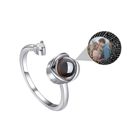 HORUS MOMENTS™ | Anello Riflesso con Microfoto - Argento