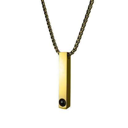 HORUS MOMENTS™ | Collana Barra con Microfoto - Oro