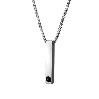 HORUS MOMENTS™ | Collana Barra con Microfoto - Argento