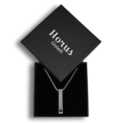 HORUS MOMENTS™ | Collana Barra con Microfoto -