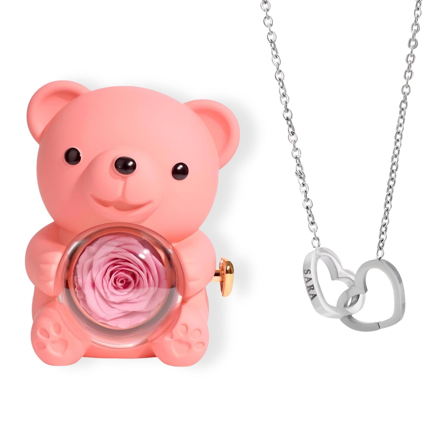 BOX ORSO ETERNO™ | Collana doppio cuore