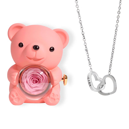 BOX ORSO ETERNO™ | Collana doppio cuore